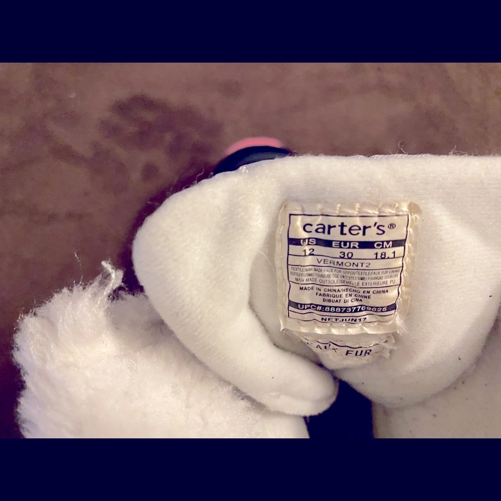 Carter Snow boots.
